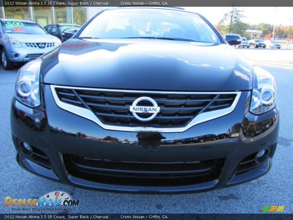 2012 Nissan Altima 3.5 SR Coupe Super Black / Charcoal Photo #8