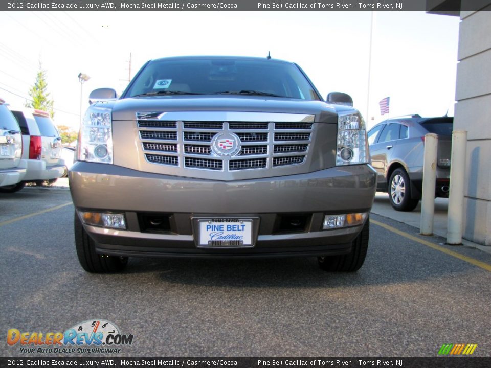 2012 Cadillac Escalade Luxury AWD Mocha Steel Metallic / Cashmere/Cocoa Photo #2