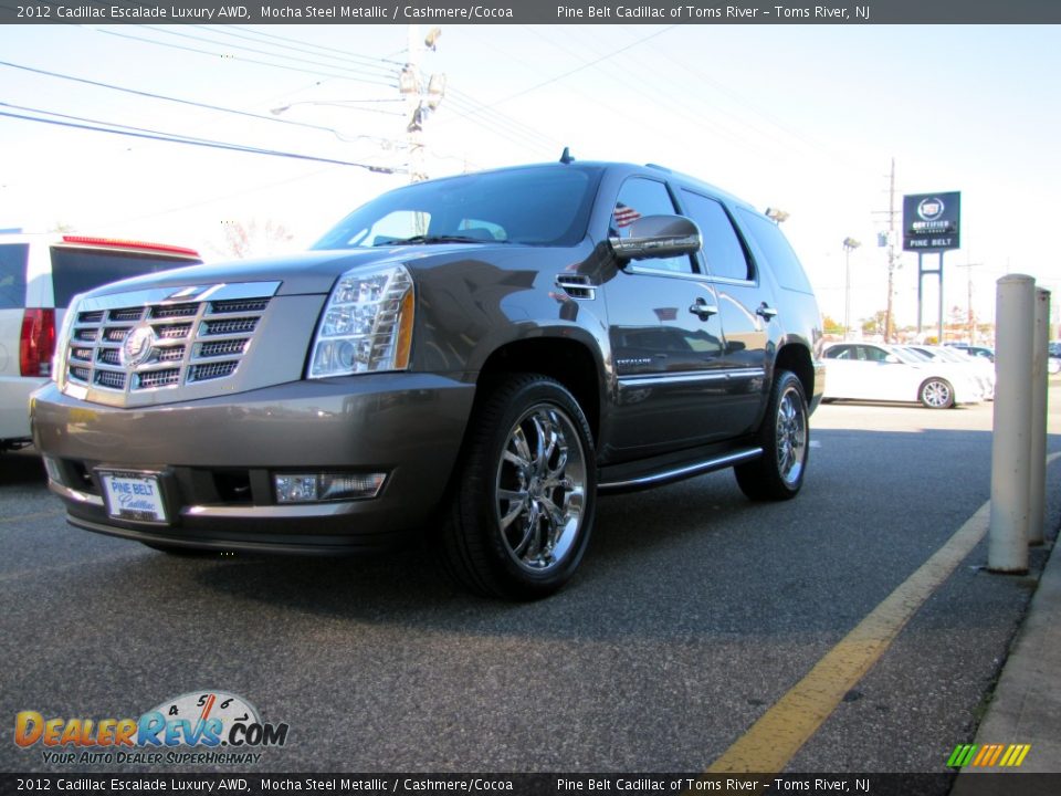 2012 Cadillac Escalade Luxury AWD Mocha Steel Metallic / Cashmere/Cocoa Photo #3