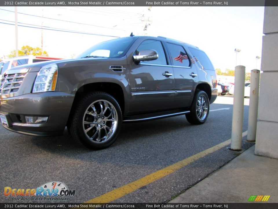 2012 Cadillac Escalade Luxury AWD Mocha Steel Metallic / Cashmere/Cocoa Photo #4