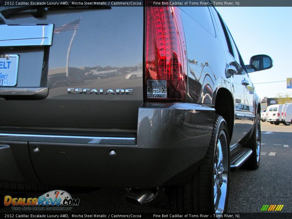 2012 Cadillac Escalade Luxury AWD Mocha Steel Metallic / Cashmere/Cocoa Photo #9