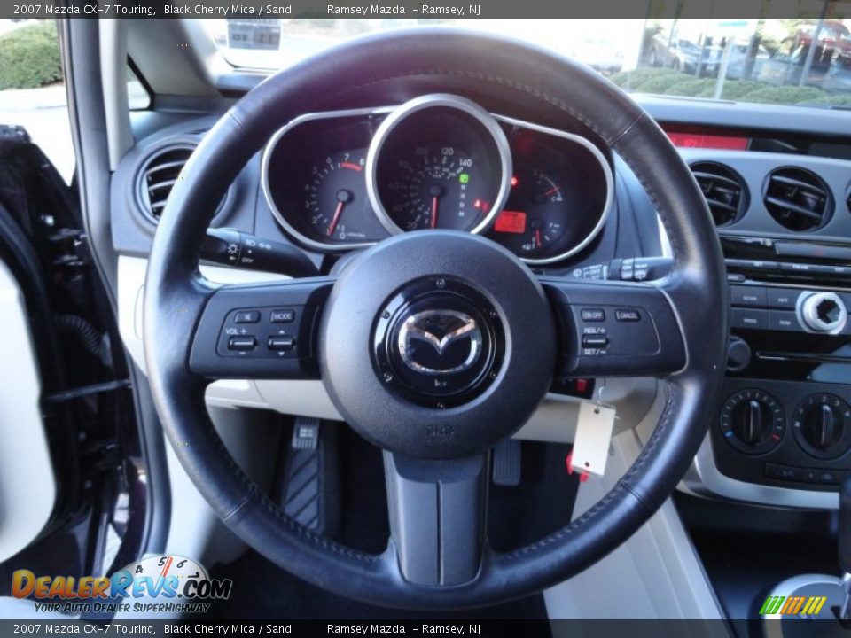 2007 Mazda CX-7 Touring Black Cherry Mica / Sand Photo #23