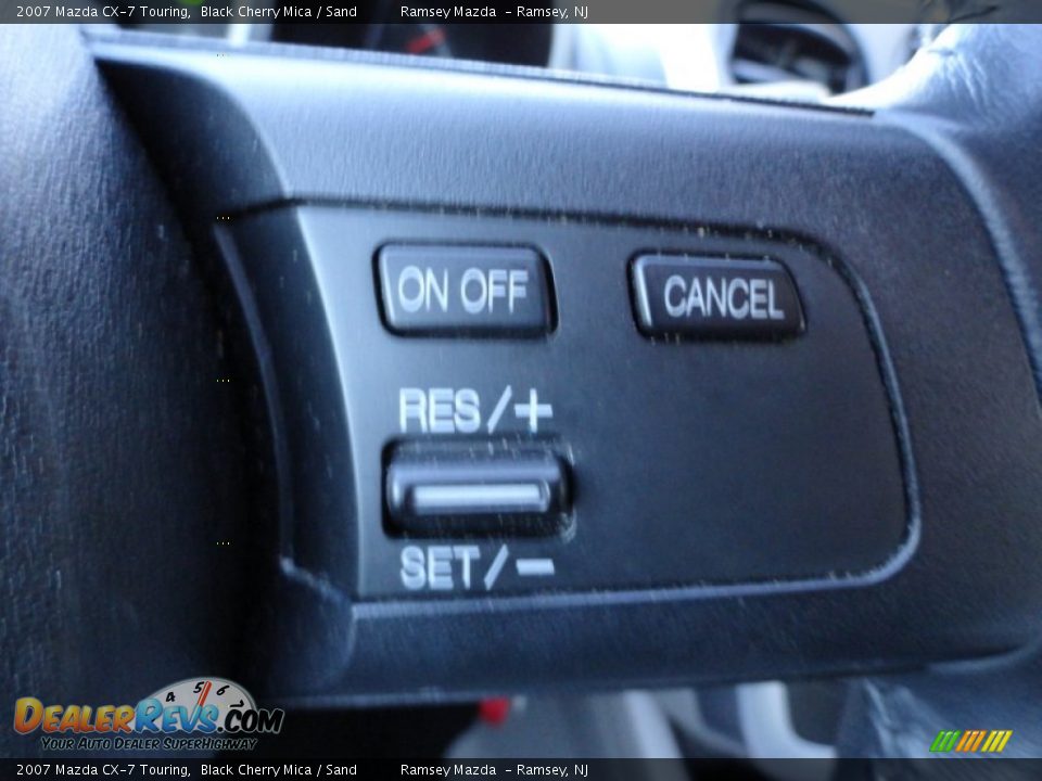 2007 Mazda CX-7 Touring Black Cherry Mica / Sand Photo #25