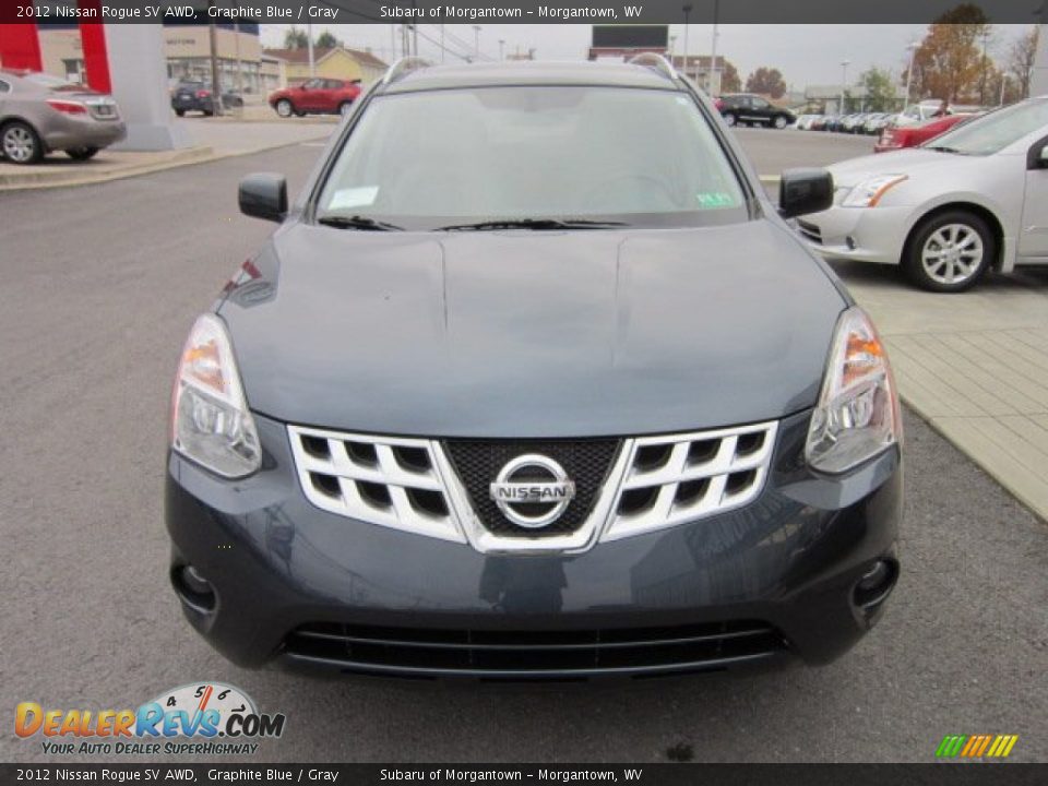 2012 Nissan Rogue SV AWD Graphite Blue / Gray Photo #2