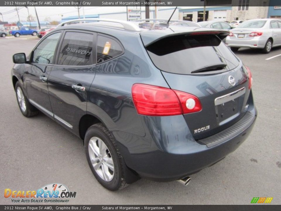 2012 Nissan Rogue SV AWD Graphite Blue / Gray Photo #5