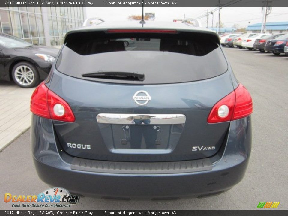 2012 Nissan Rogue SV AWD Graphite Blue / Gray Photo #6