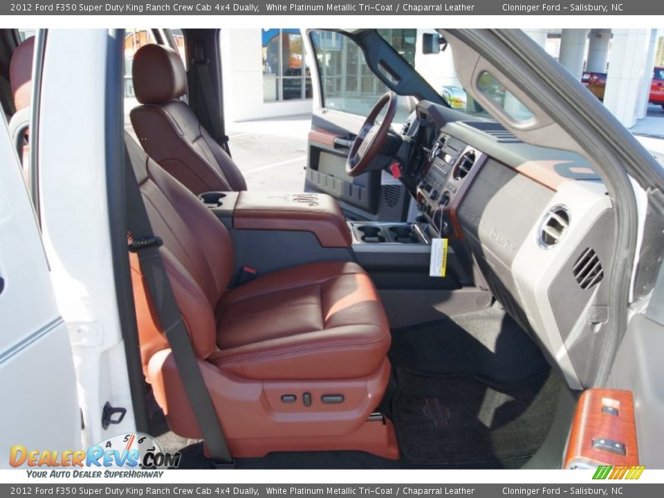 Chaparral Leather Interior - 2012 Ford F350 Super Duty King Ranch Crew Cab 4x4 Dually Photo #14