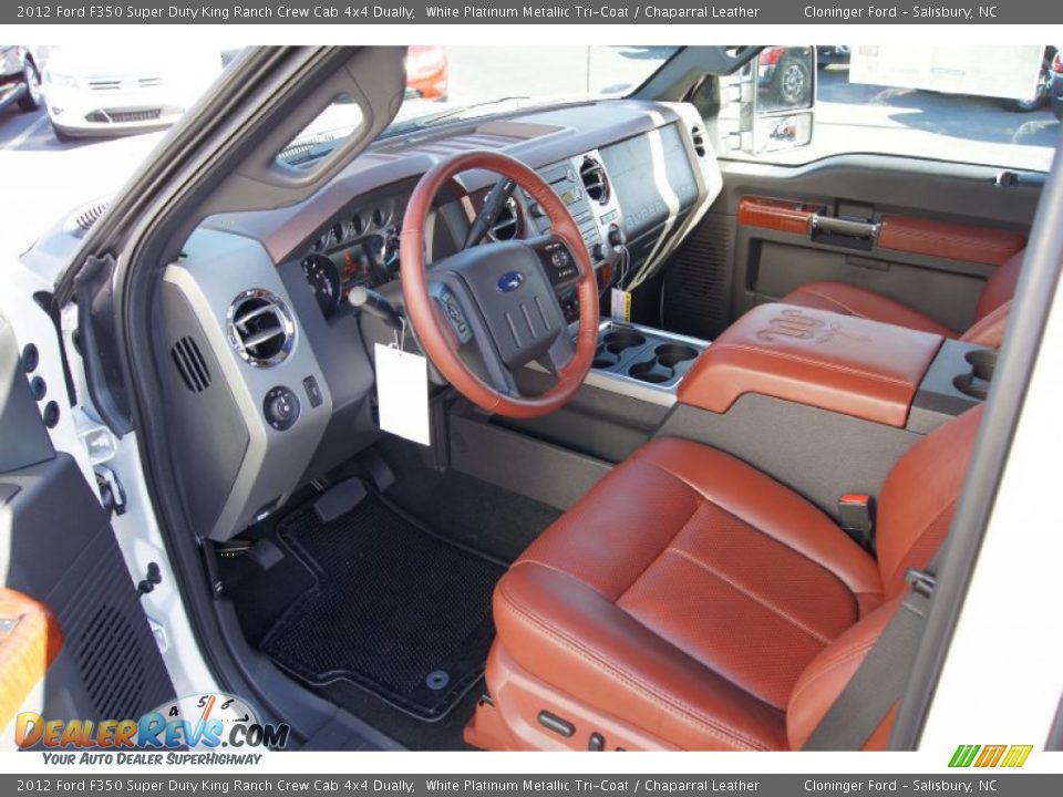 Chaparral Leather Interior - 2012 Ford F350 Super Duty King Ranch Crew Cab 4x4 Dually Photo #29