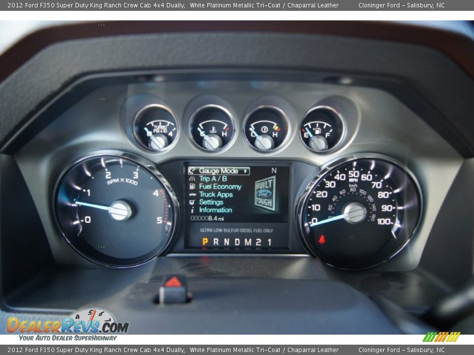 2012 Ford F350 Super Duty King Ranch Crew Cab 4x4 Dually Gauges Photo #30