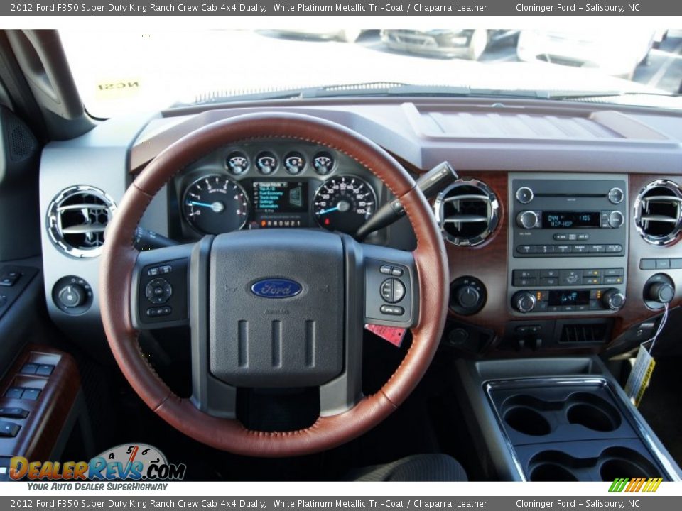 2012 Ford F350 Super Duty King Ranch Crew Cab 4x4 Dually Steering Wheel Photo #34
