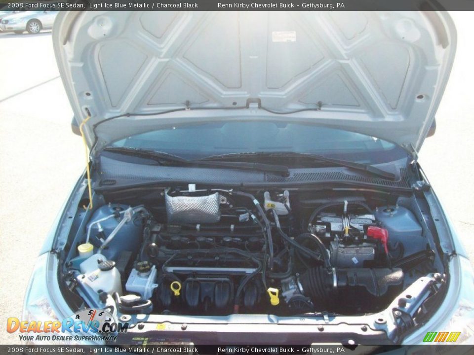 2008 Ford Focus SE Sedan Light Ice Blue Metallic / Charcoal Black Photo #14