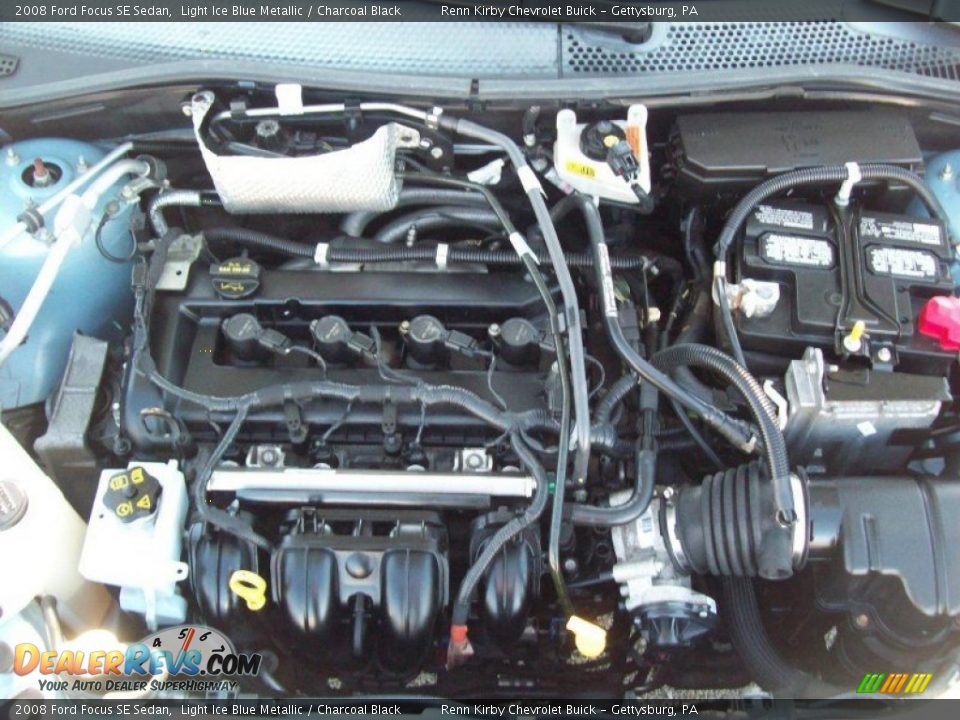2008 Ford Focus SE Sedan Light Ice Blue Metallic / Charcoal Black Photo #15