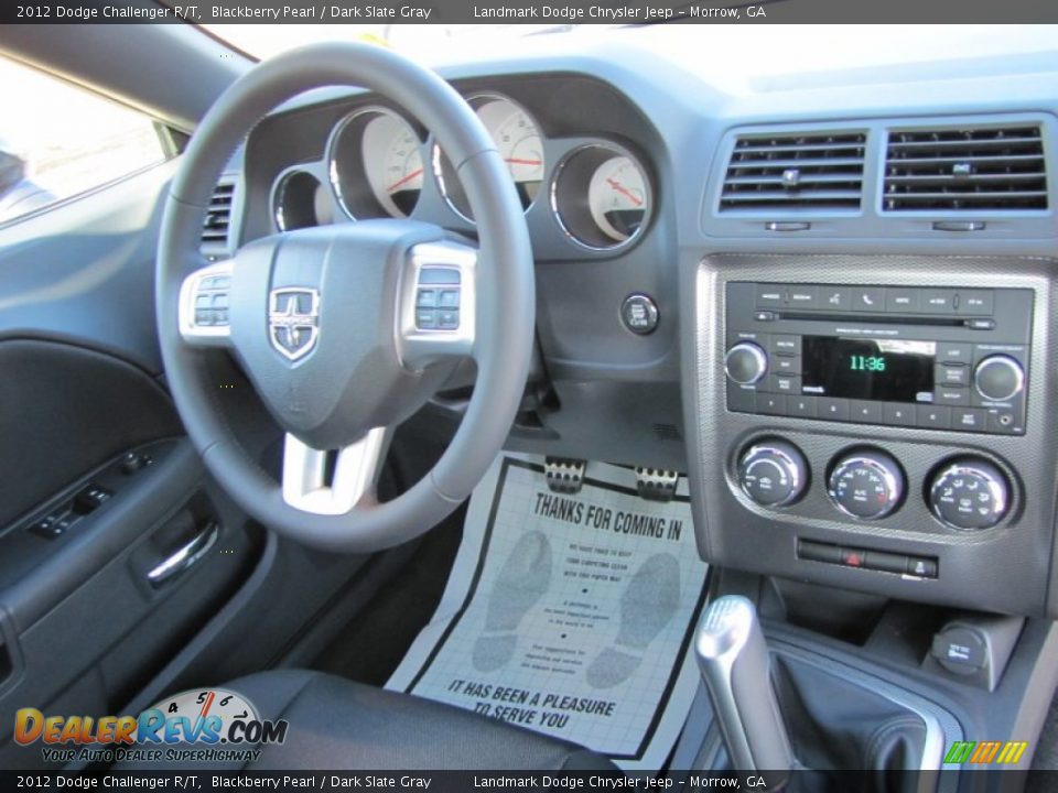 2012 Dodge Challenger R/T Blackberry Pearl / Dark Slate Gray Photo #9