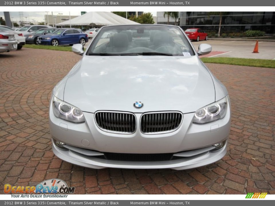 2012 BMW 3 Series 335i Convertible Titanium Silver Metallic / Black Photo #2