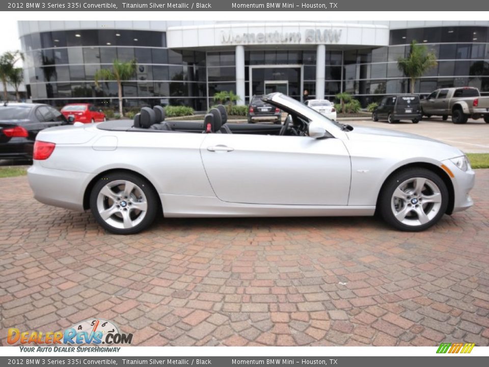 2012 BMW 3 Series 335i Convertible Titanium Silver Metallic / Black Photo #3