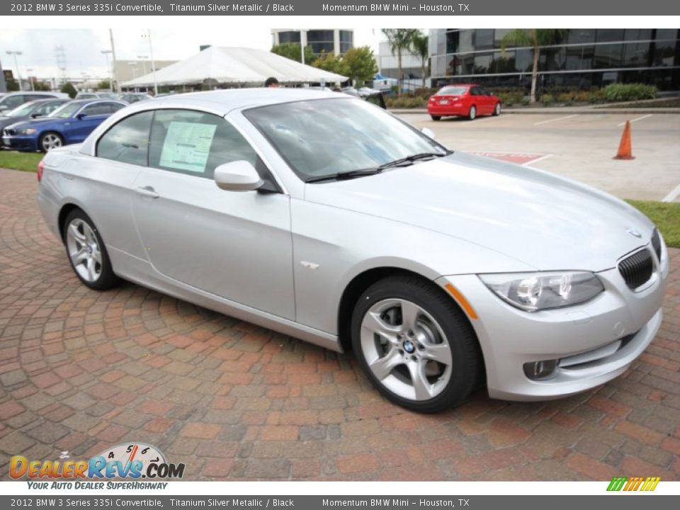 2012 BMW 3 Series 335i Convertible Titanium Silver Metallic / Black Photo #5