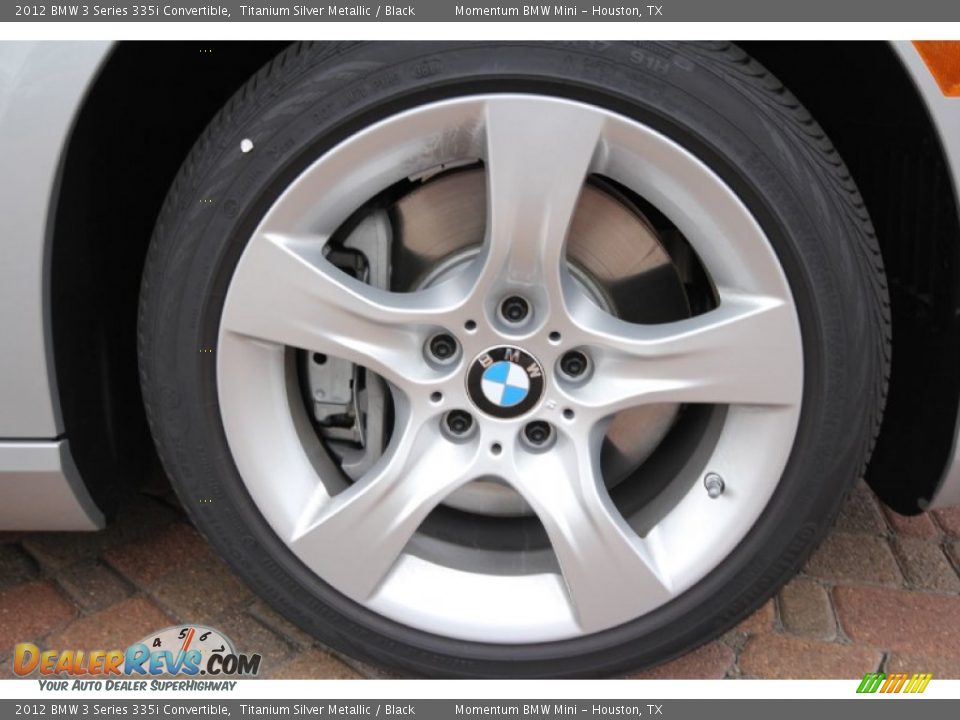 2012 BMW 3 Series 335i Convertible Titanium Silver Metallic / Black Photo #6