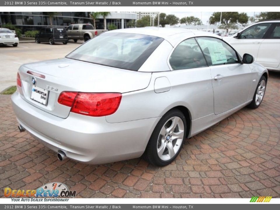 2012 BMW 3 Series 335i Convertible Titanium Silver Metallic / Black Photo #7