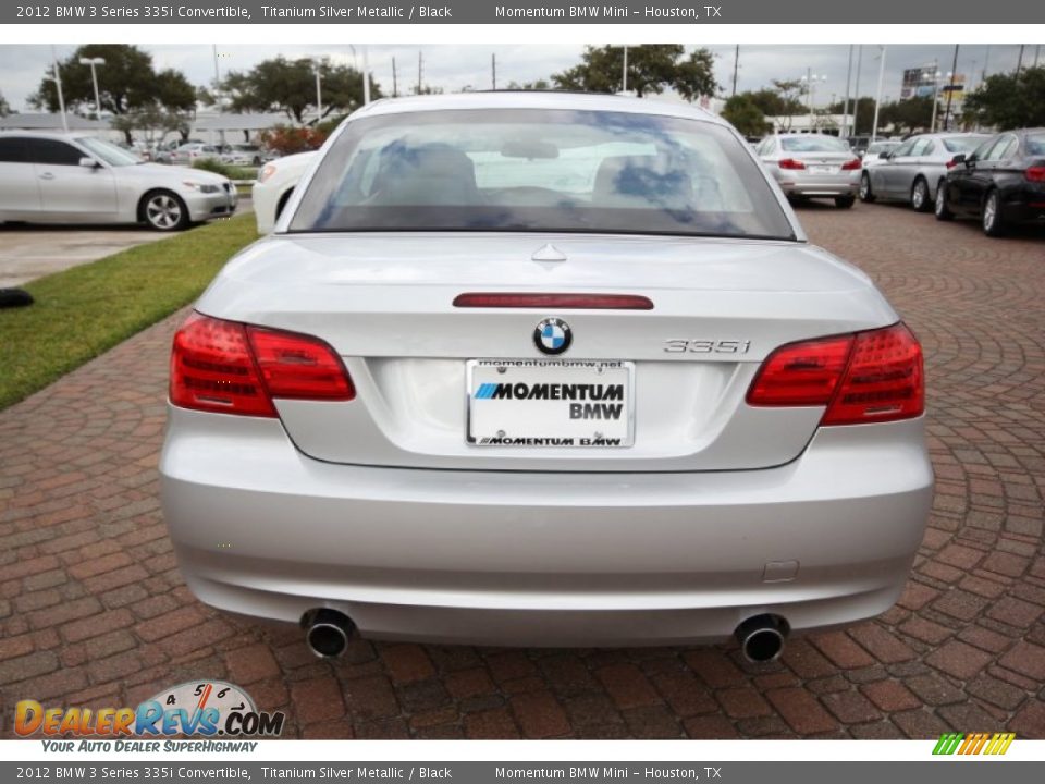 2012 BMW 3 Series 335i Convertible Titanium Silver Metallic / Black Photo #8