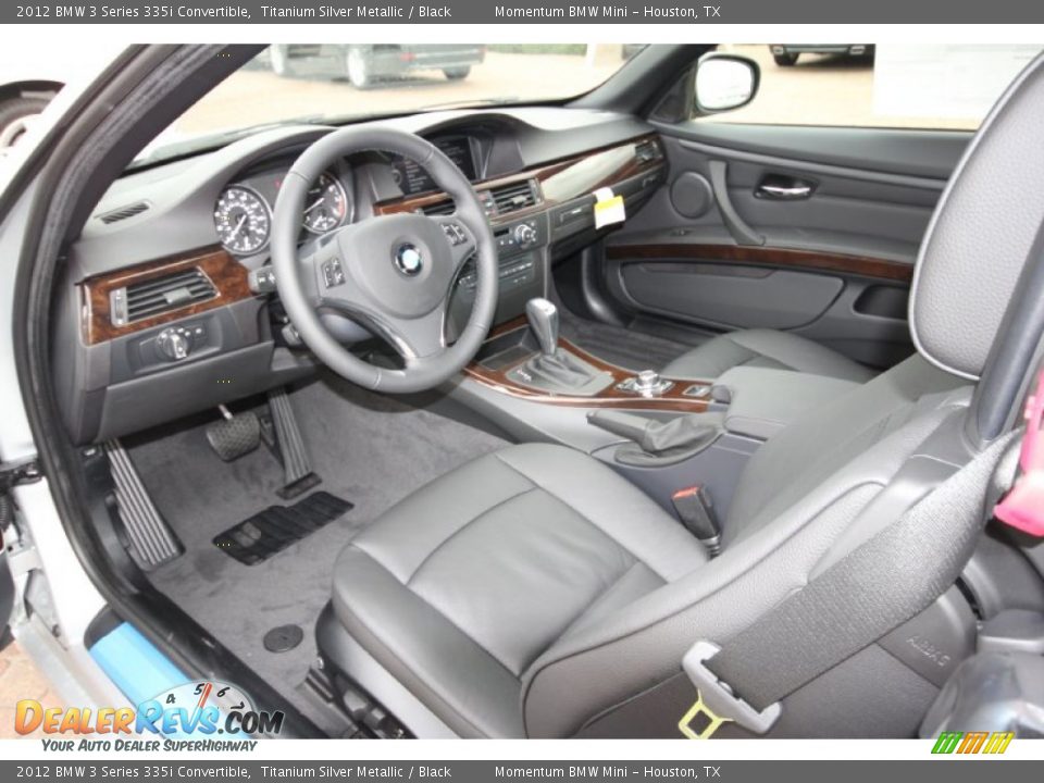 2012 BMW 3 Series 335i Convertible Titanium Silver Metallic / Black Photo #10