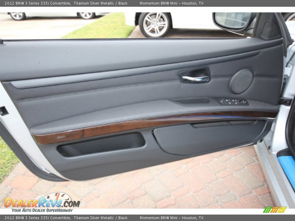 2012 BMW 3 Series 335i Convertible Titanium Silver Metallic / Black Photo #13