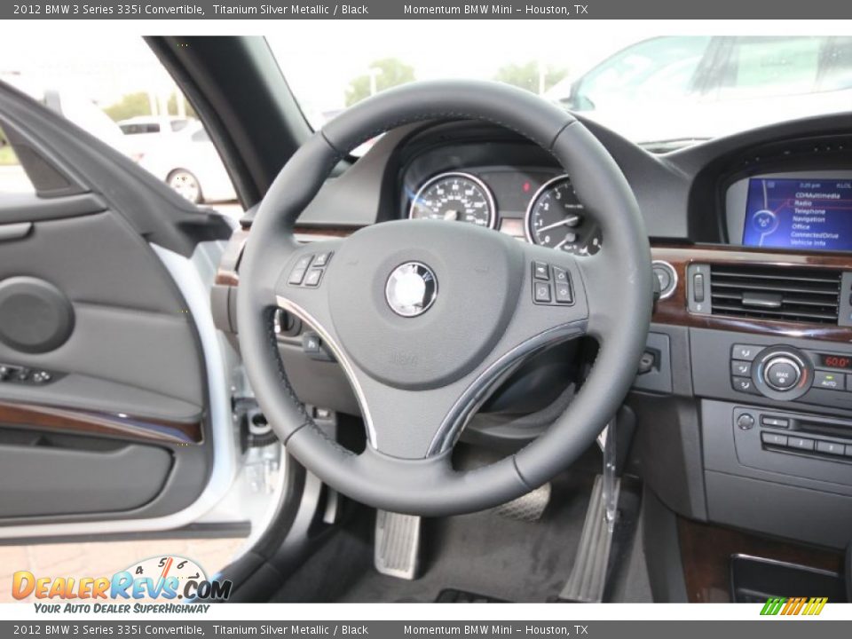 2012 BMW 3 Series 335i Convertible Steering Wheel Photo #25