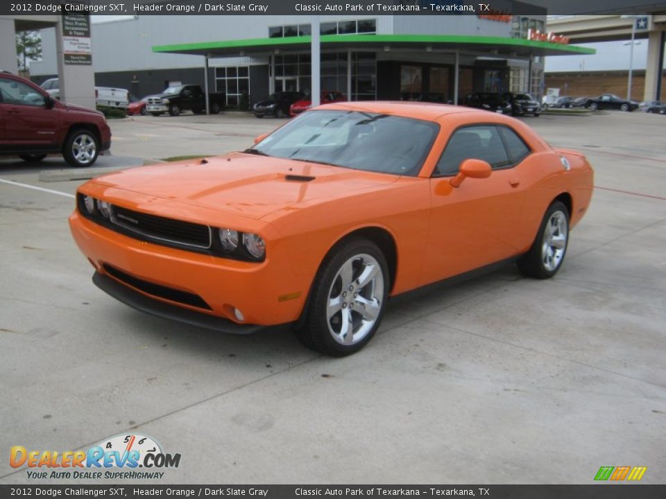 2012 Dodge Challenger SXT Header Orange / Dark Slate Gray Photo #1