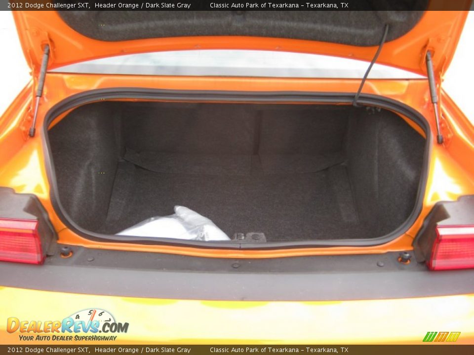 2012 Dodge Challenger SXT Header Orange / Dark Slate Gray Photo #16