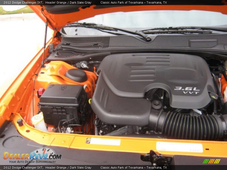 2012 Dodge Challenger SXT Header Orange / Dark Slate Gray Photo #19