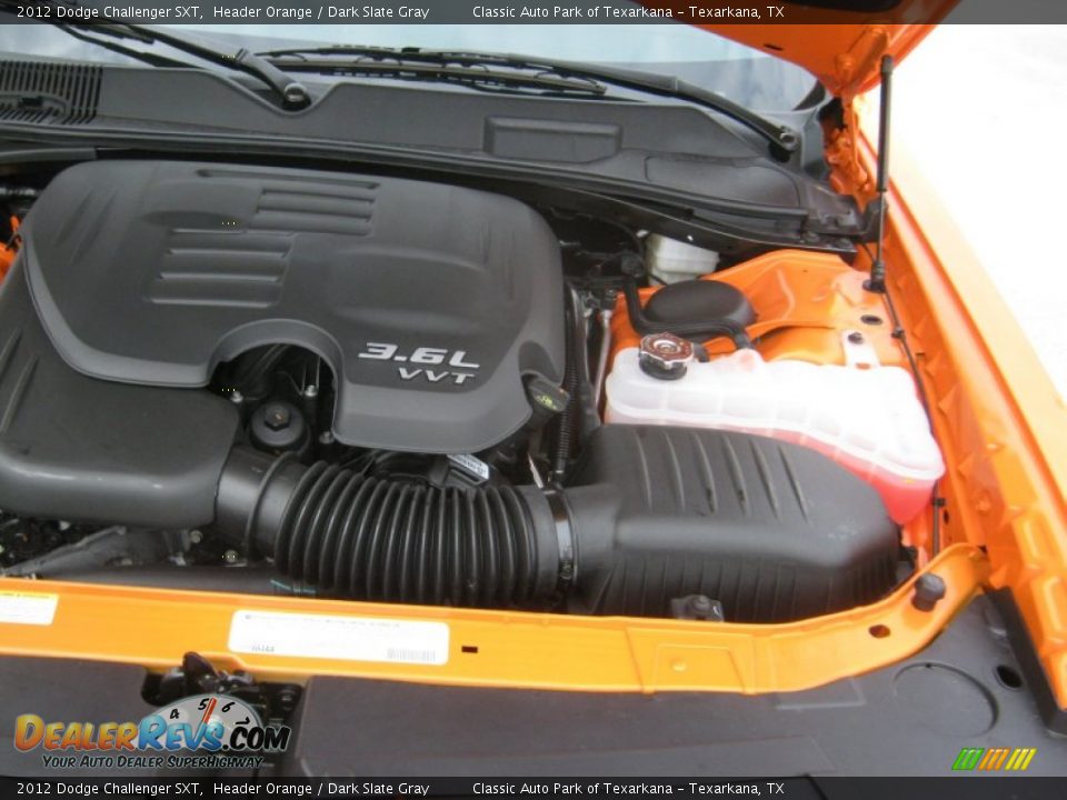 2012 Dodge Challenger SXT Header Orange / Dark Slate Gray Photo #20