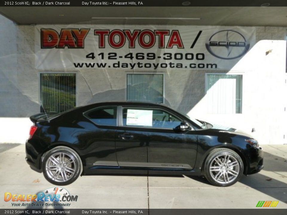 2012 Scion tC Black / Dark Charcoal Photo #1