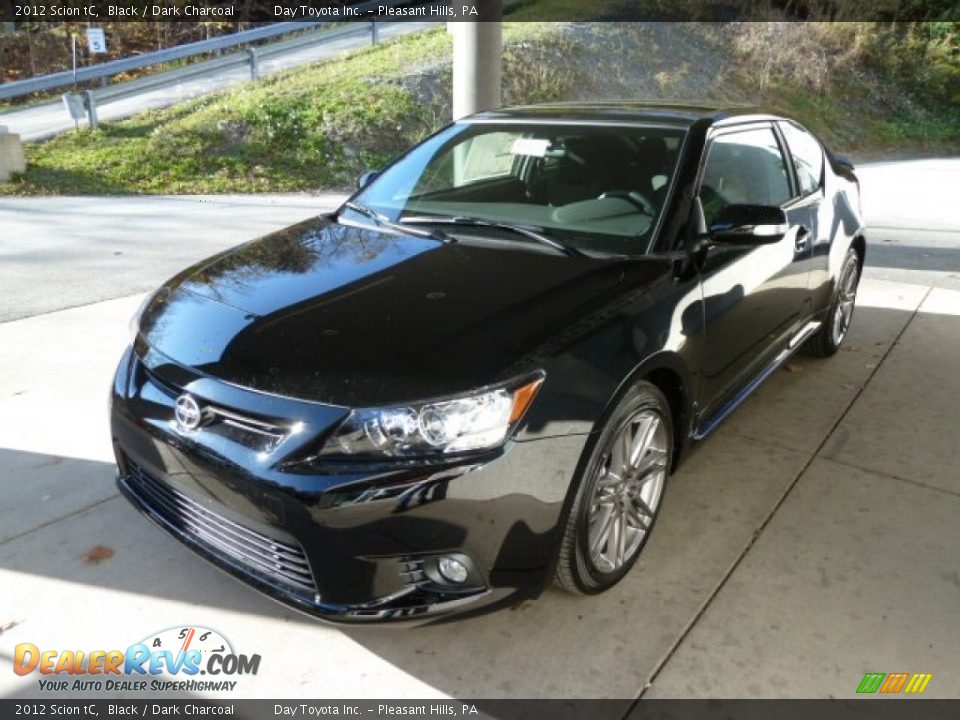 2012 Scion tC Black / Dark Charcoal Photo #4