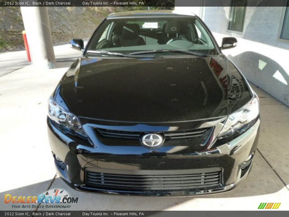 2012 Scion tC Black / Dark Charcoal Photo #5