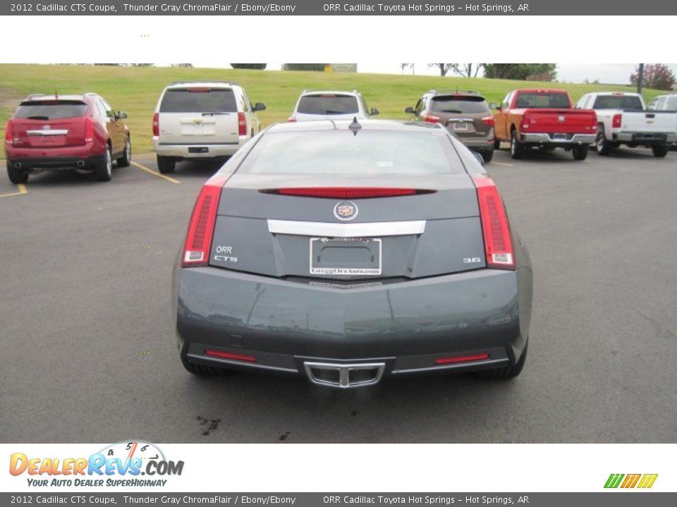 2012 Cadillac CTS Coupe Thunder Gray ChromaFlair / Ebony/Ebony Photo #4
