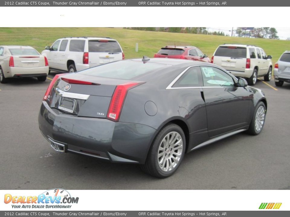 2012 Cadillac CTS Coupe Thunder Gray ChromaFlair / Ebony/Ebony Photo #5
