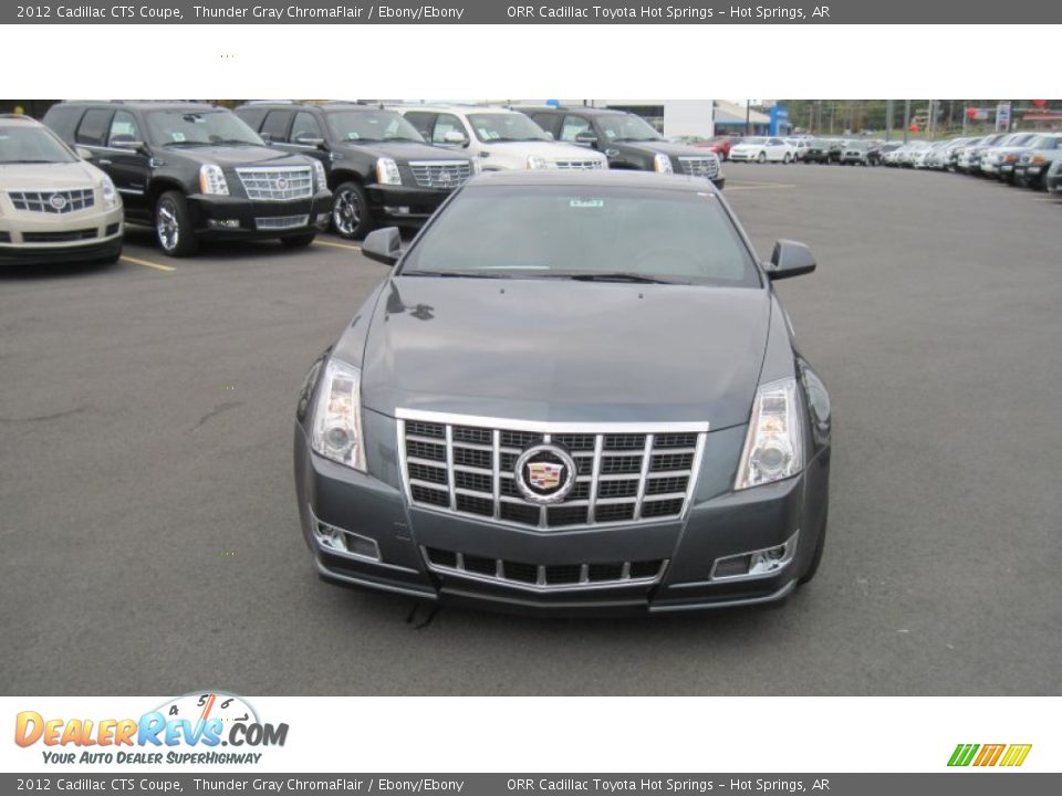 2012 Cadillac CTS Coupe Thunder Gray ChromaFlair / Ebony/Ebony Photo #8