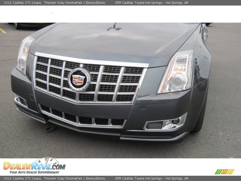 2012 Cadillac CTS Coupe Thunder Gray ChromaFlair / Ebony/Ebony Photo #9
