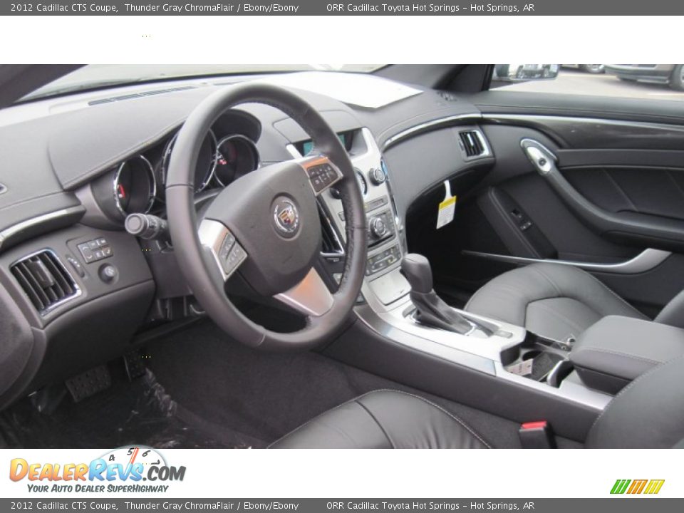 Ebony/Ebony Interior - 2012 Cadillac CTS Coupe Photo #11