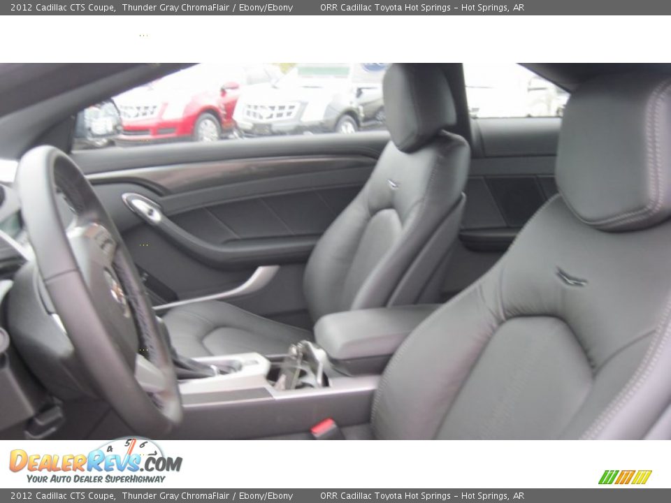2012 Cadillac CTS Coupe Thunder Gray ChromaFlair / Ebony/Ebony Photo #12