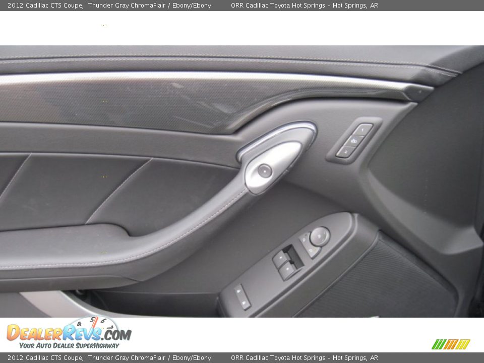 2012 Cadillac CTS Coupe Thunder Gray ChromaFlair / Ebony/Ebony Photo #14