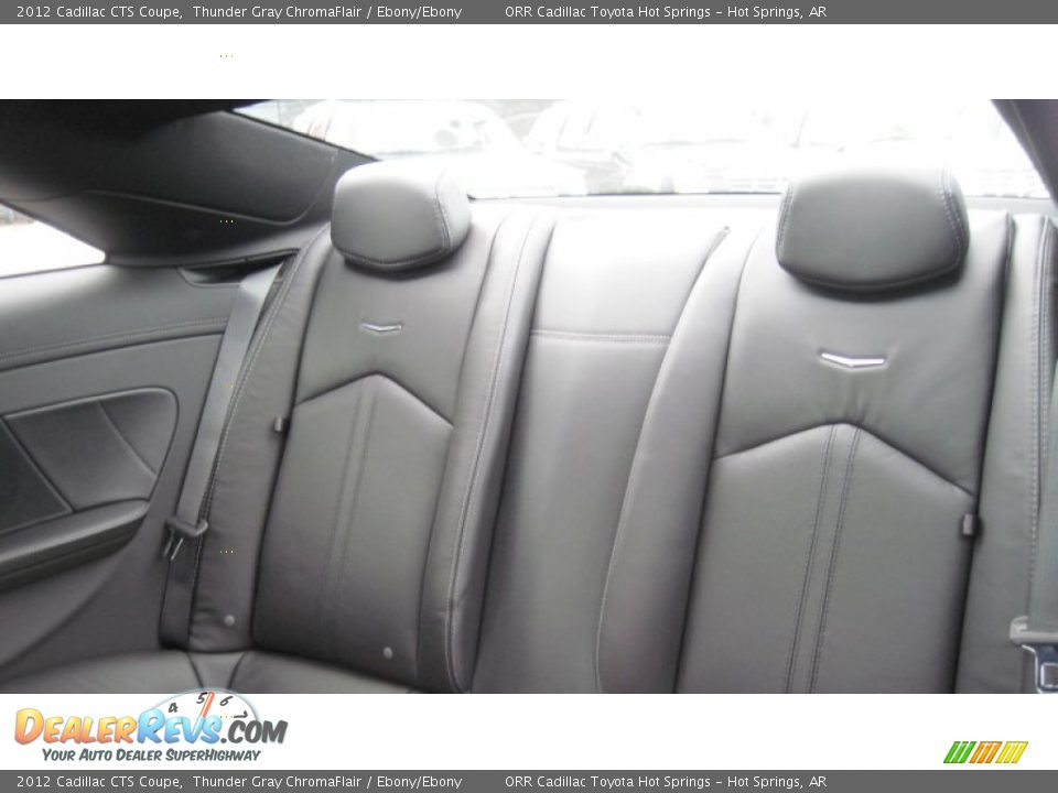 2012 Cadillac CTS Coupe Thunder Gray ChromaFlair / Ebony/Ebony Photo #15