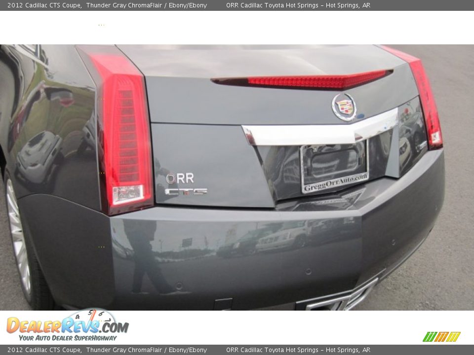 2012 Cadillac CTS Coupe Thunder Gray ChromaFlair / Ebony/Ebony Photo #16