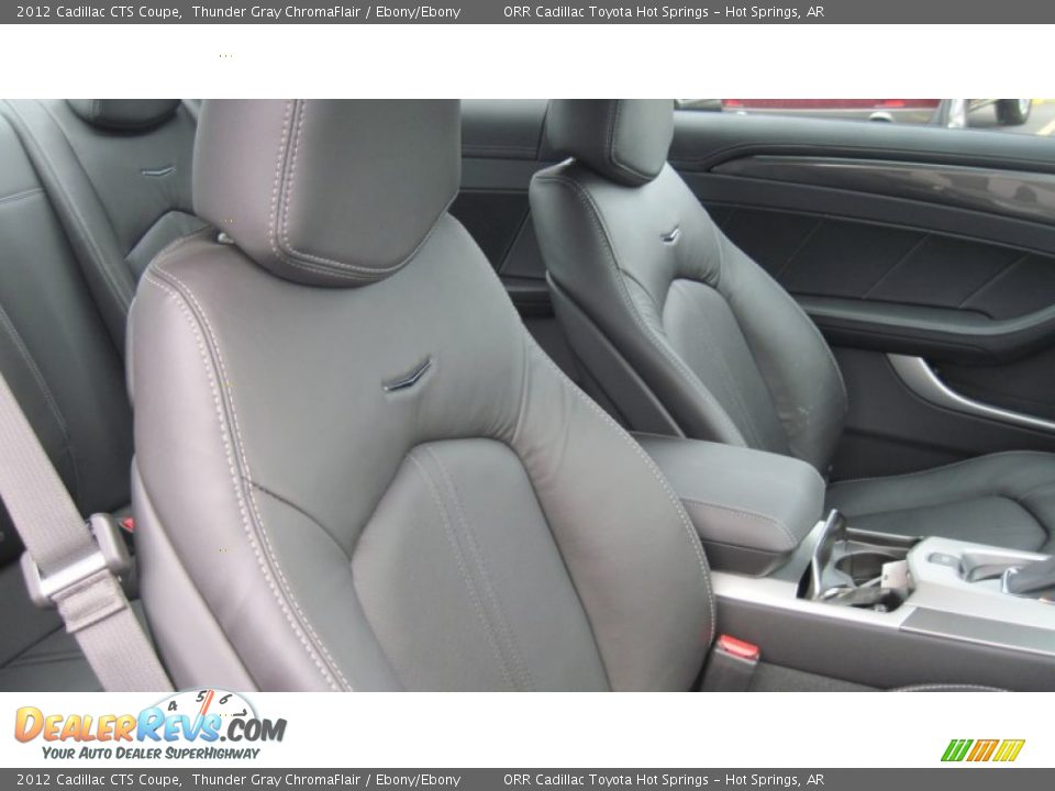 2012 Cadillac CTS Coupe Thunder Gray ChromaFlair / Ebony/Ebony Photo #18