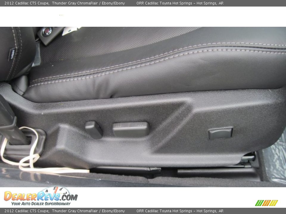 2012 Cadillac CTS Coupe Thunder Gray ChromaFlair / Ebony/Ebony Photo #19