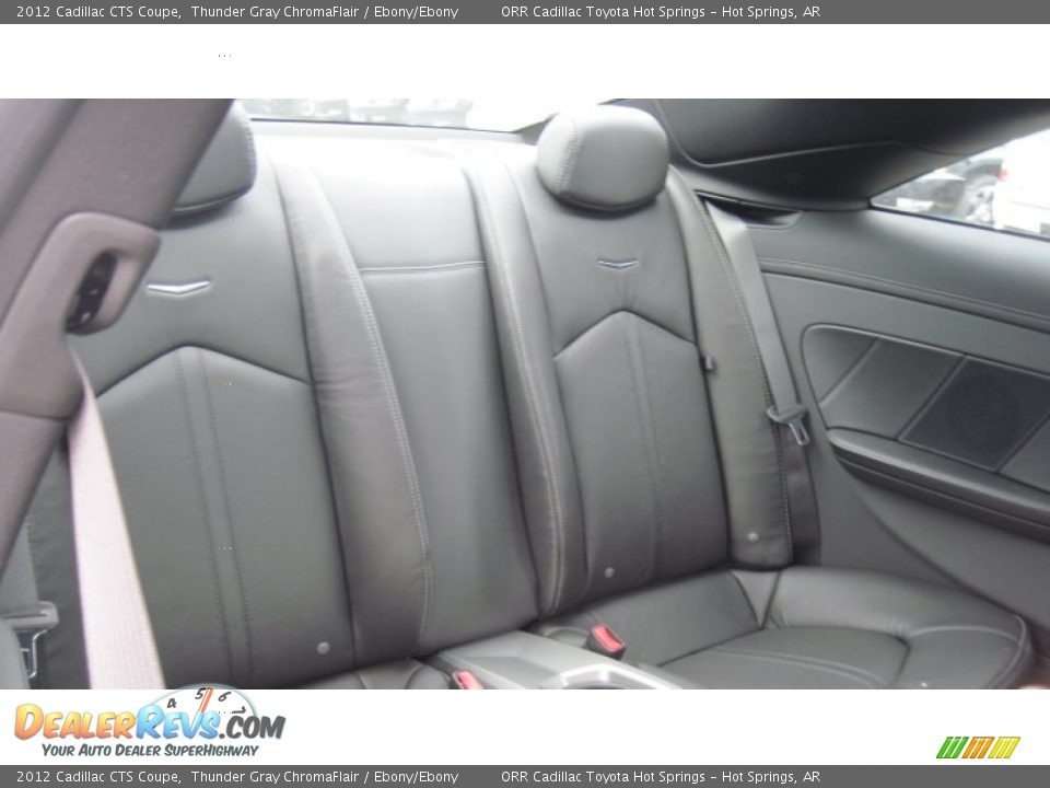 2012 Cadillac CTS Coupe Thunder Gray ChromaFlair / Ebony/Ebony Photo #20