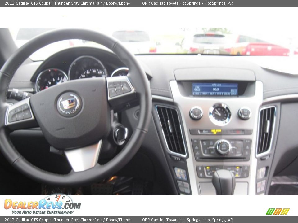 2012 Cadillac CTS Coupe Thunder Gray ChromaFlair / Ebony/Ebony Photo #21