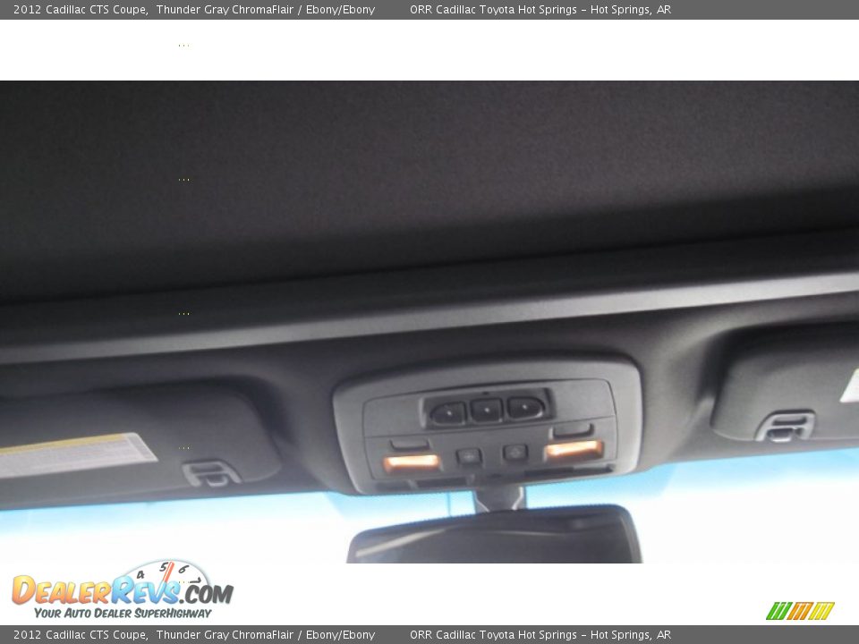 2012 Cadillac CTS Coupe Thunder Gray ChromaFlair / Ebony/Ebony Photo #22