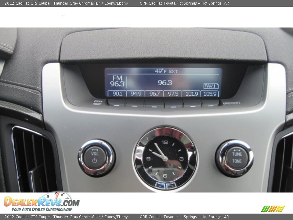 2012 Cadillac CTS Coupe Thunder Gray ChromaFlair / Ebony/Ebony Photo #23