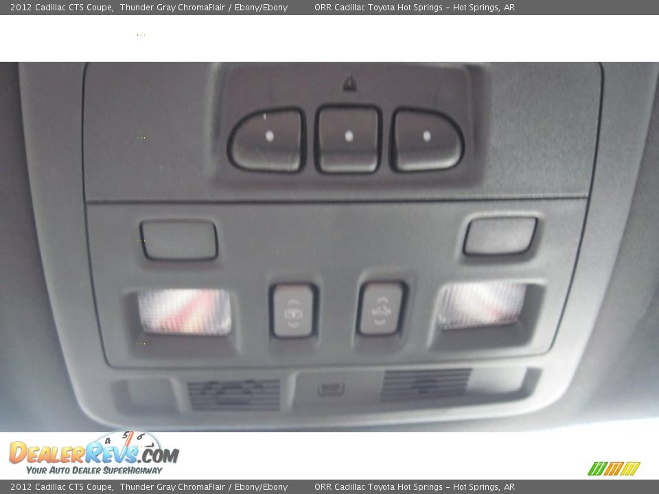 2012 Cadillac CTS Coupe Thunder Gray ChromaFlair / Ebony/Ebony Photo #26