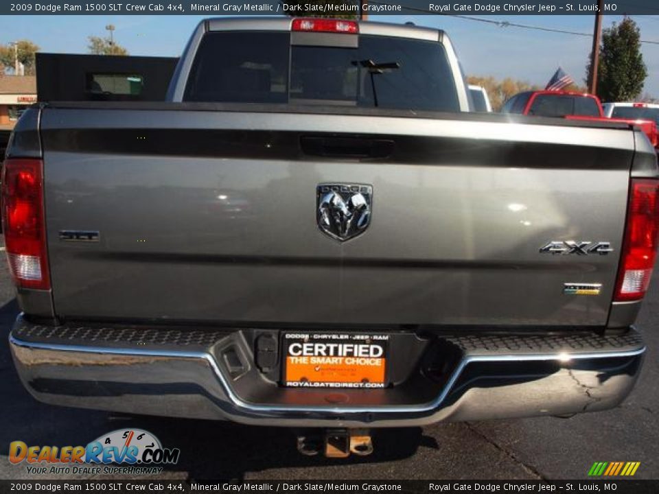 2009 Dodge Ram 1500 SLT Crew Cab 4x4 Mineral Gray Metallic / Dark Slate/Medium Graystone Photo #6